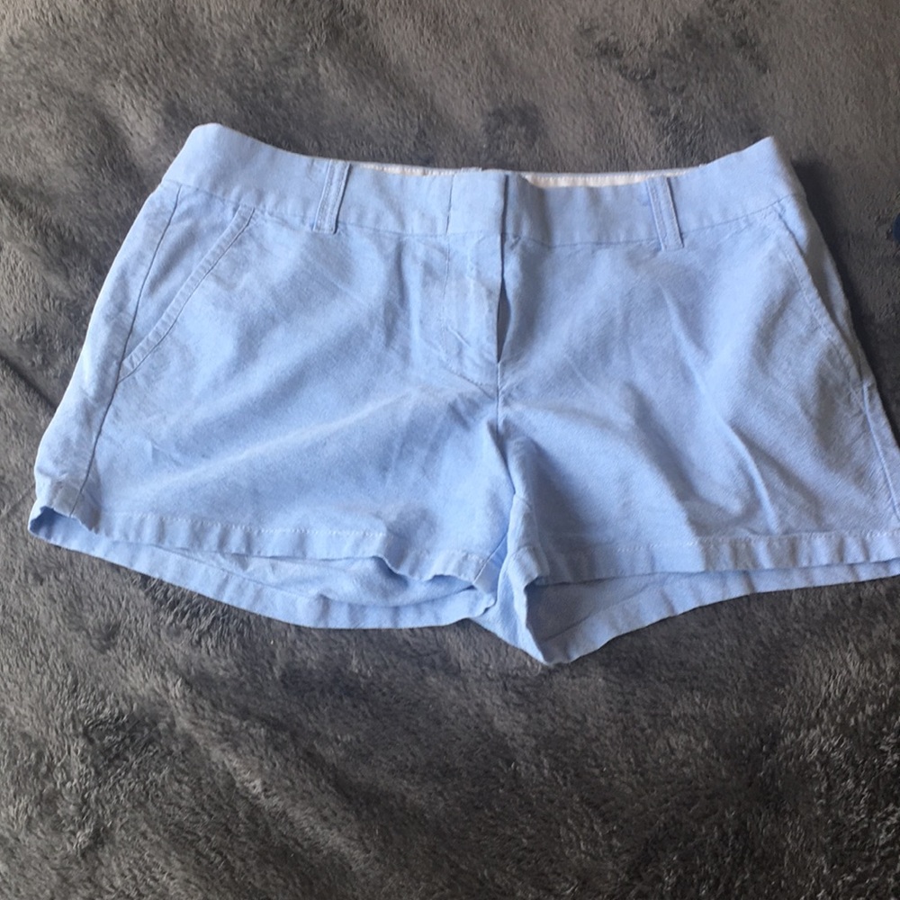 Jcrew size 4 chino shorts BLUE OXFORD